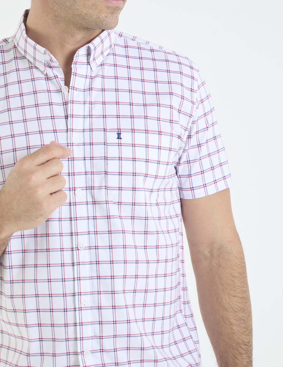 Camisa casual de algodón manga corta para hombre 4