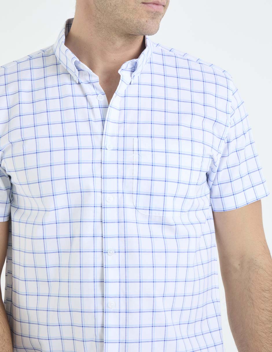 Camisa casual de algodón manga corta para hombre 4