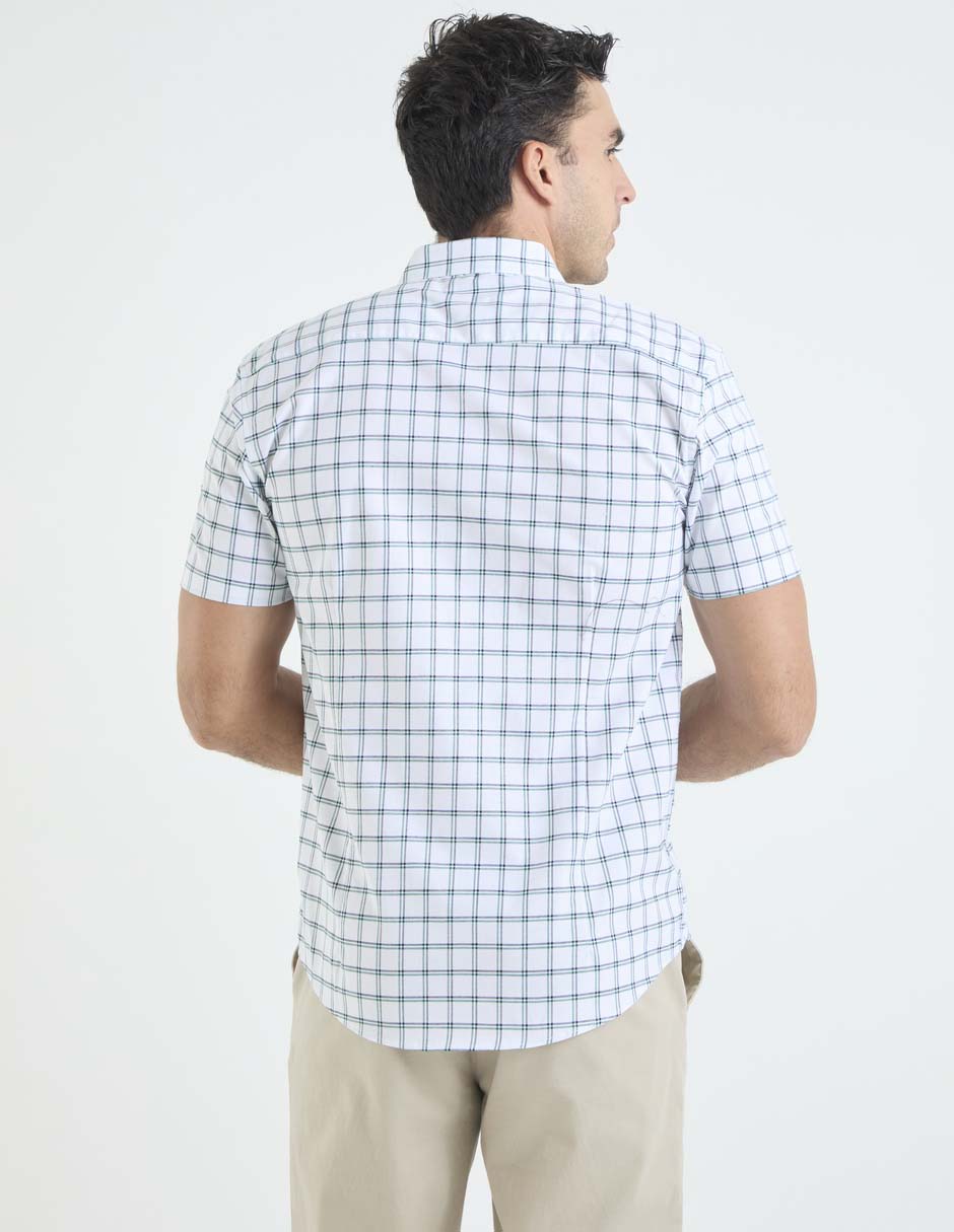 Camisa casual de algodón manga corta para hombre 2