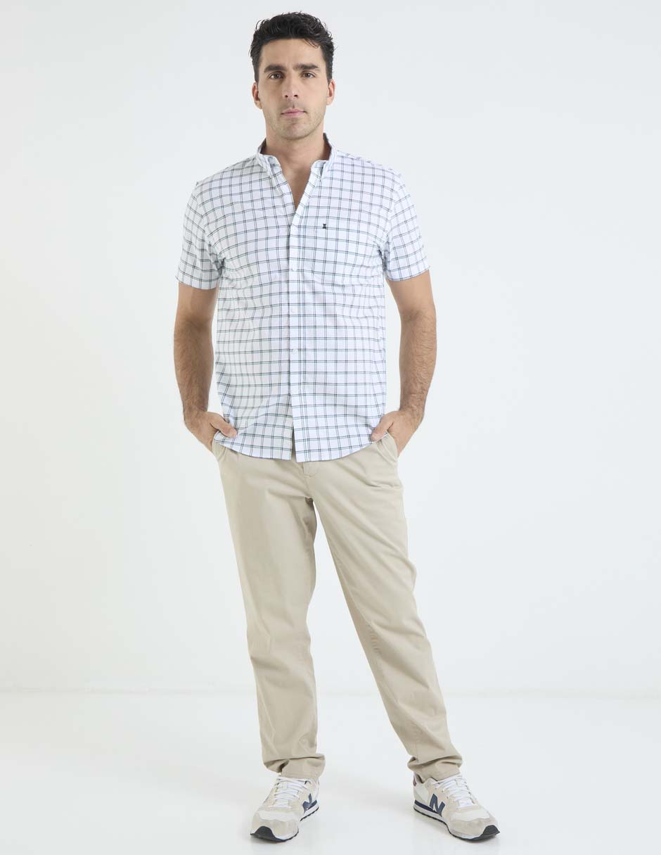 Camisa casual de algodón manga corta para hombre 3