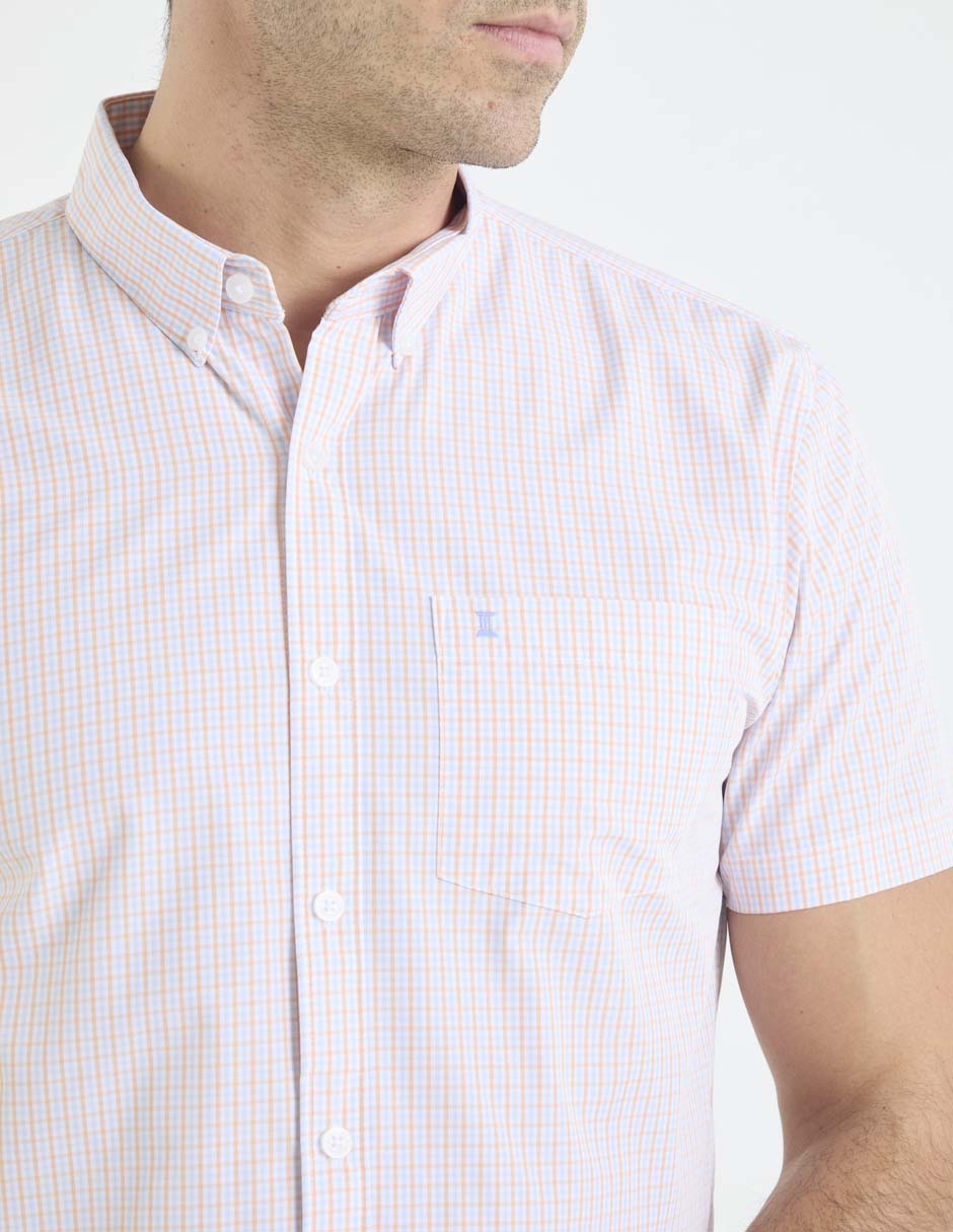 Camisa casual de bambú manga corta para hombre 4