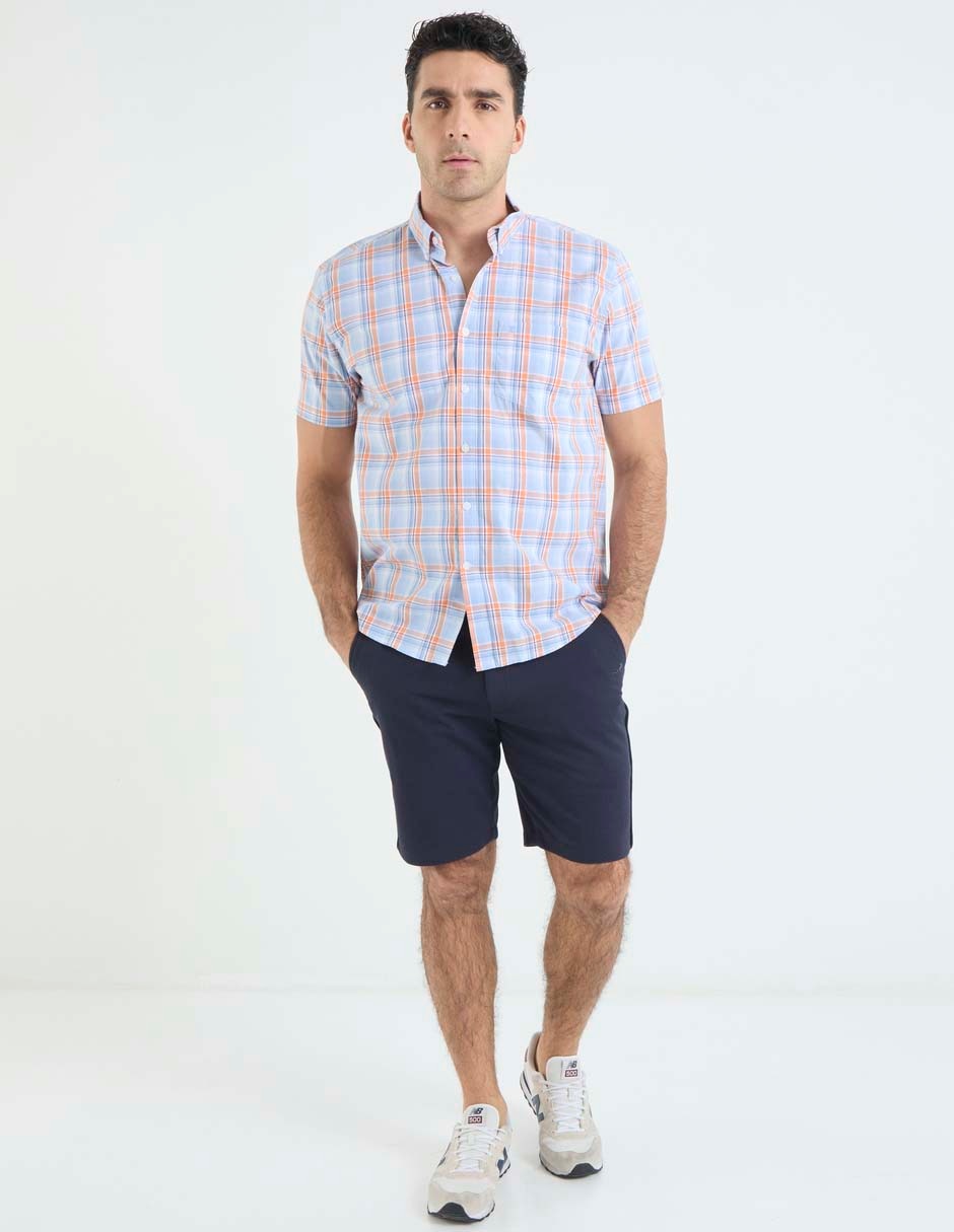 Camisa casual de algodón manga corta para hombre 3