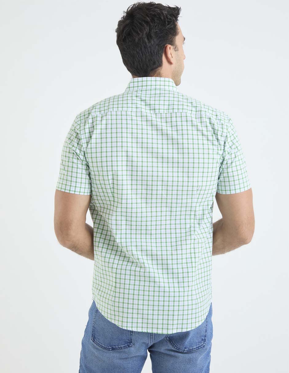 Camisa casual de algodón manga corta para hombre 2