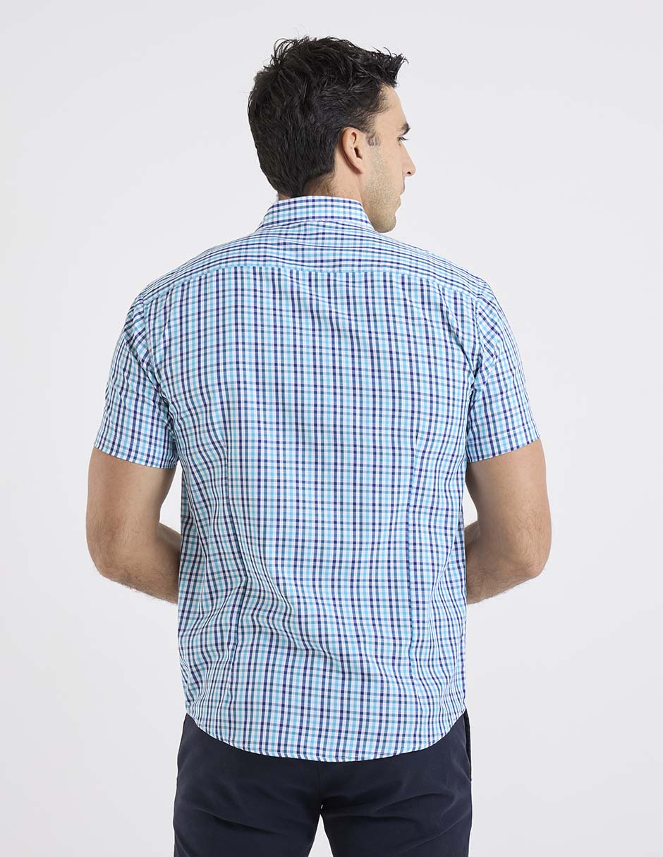 Camisa casual de bambú manga corta para hombre 1