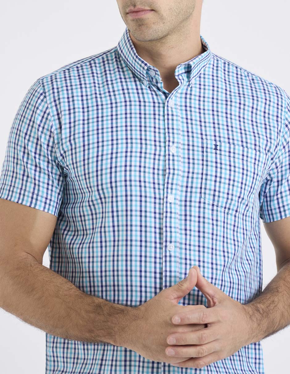 Camisa casual de bambú manga corta para hombre 3
