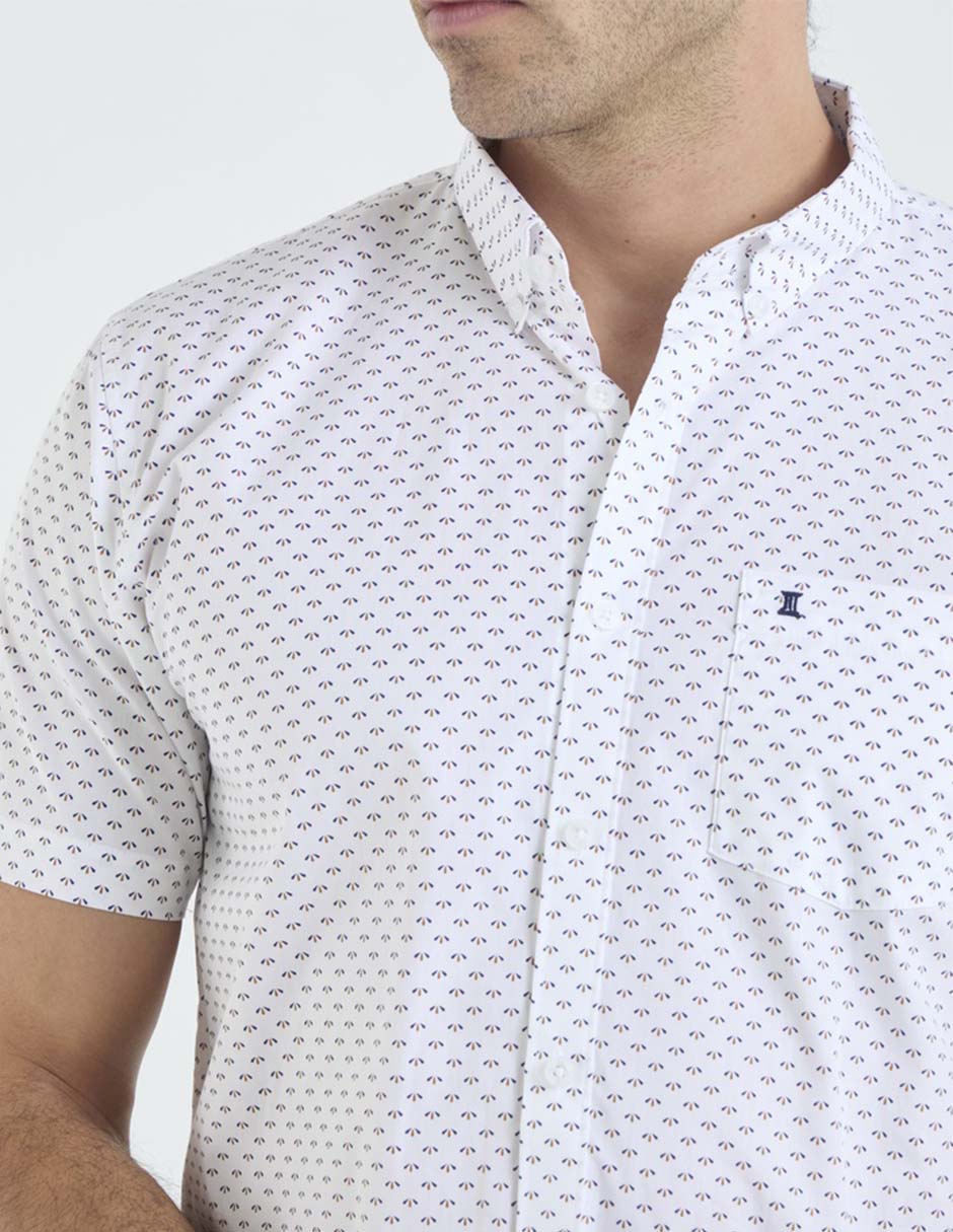 Camisa casual de algodón manga corta para hombre 4