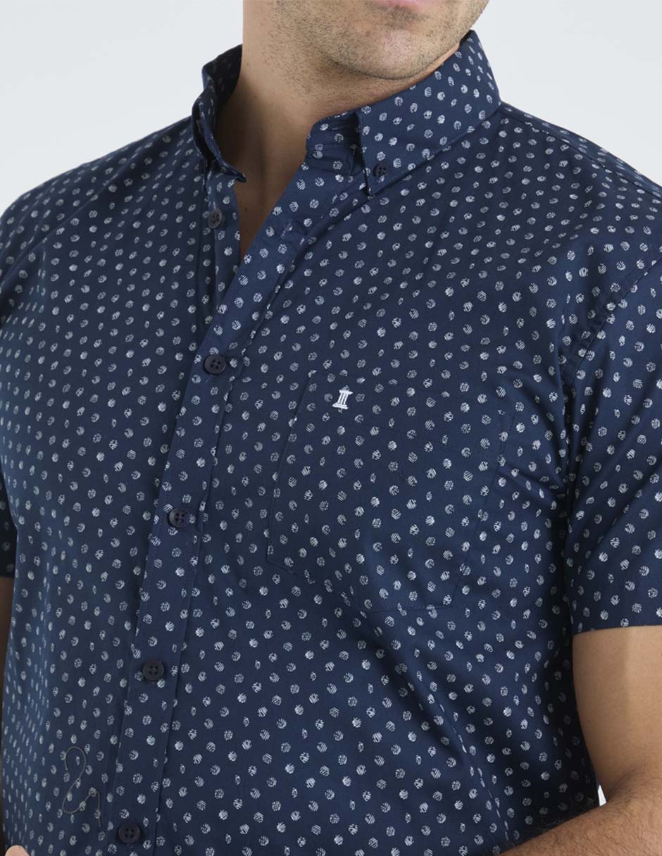 Camisa casual de algodón manga corta para hombre 4