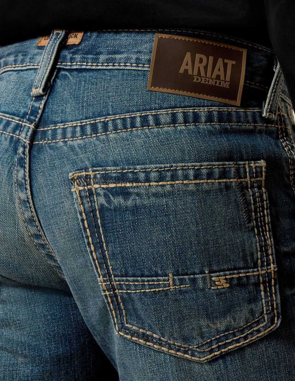 Jeans boot deslavado para hombre 2