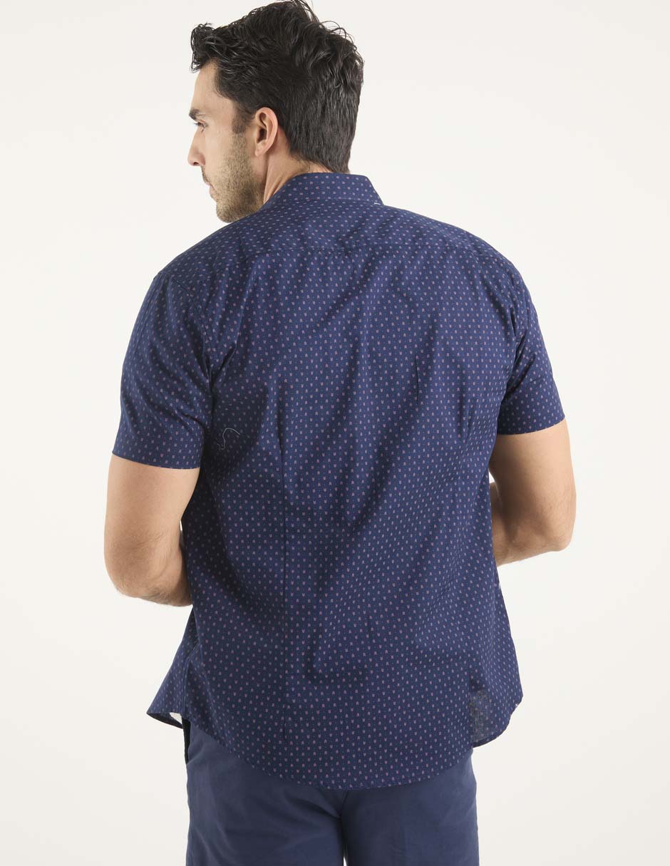 Sobrecamisa casual algodón manga corta para hombre 2