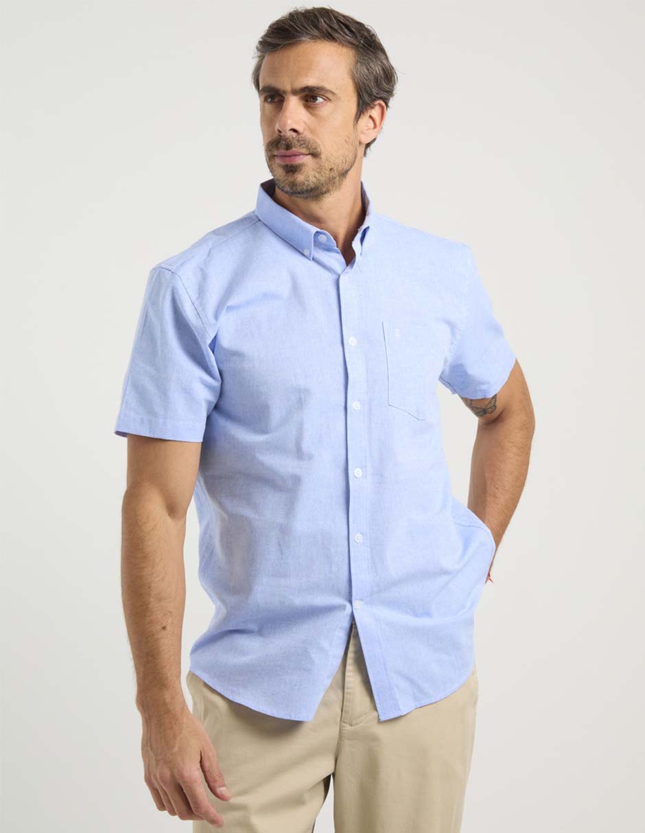 Camisa casual de algodón manga corta para hombre Camisa casual de algodón manga corta para hombre