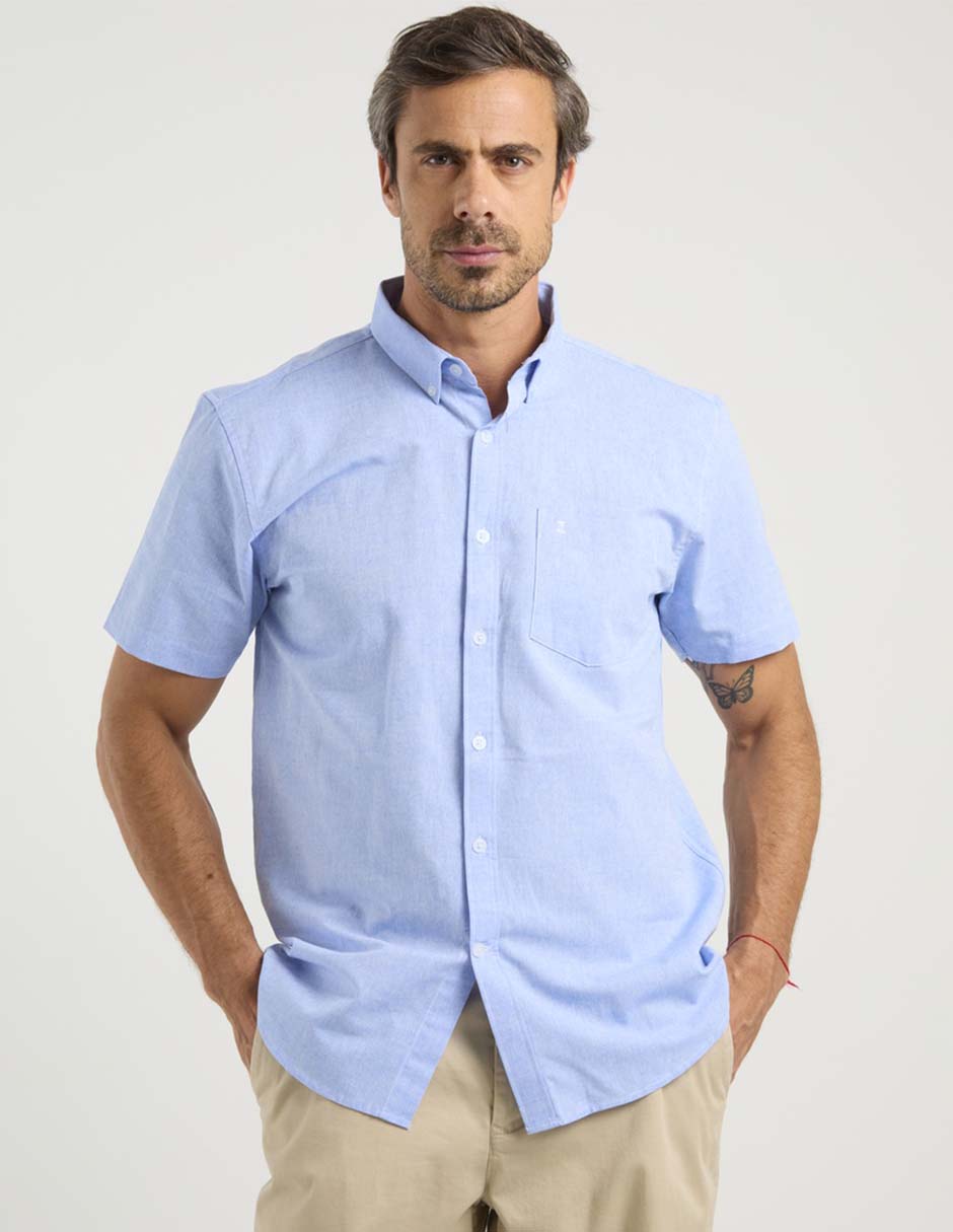Camisa casual de algodón manga corta para hombre 2