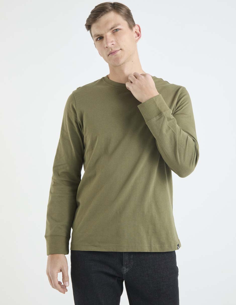 Playera cuello redondo para hombre