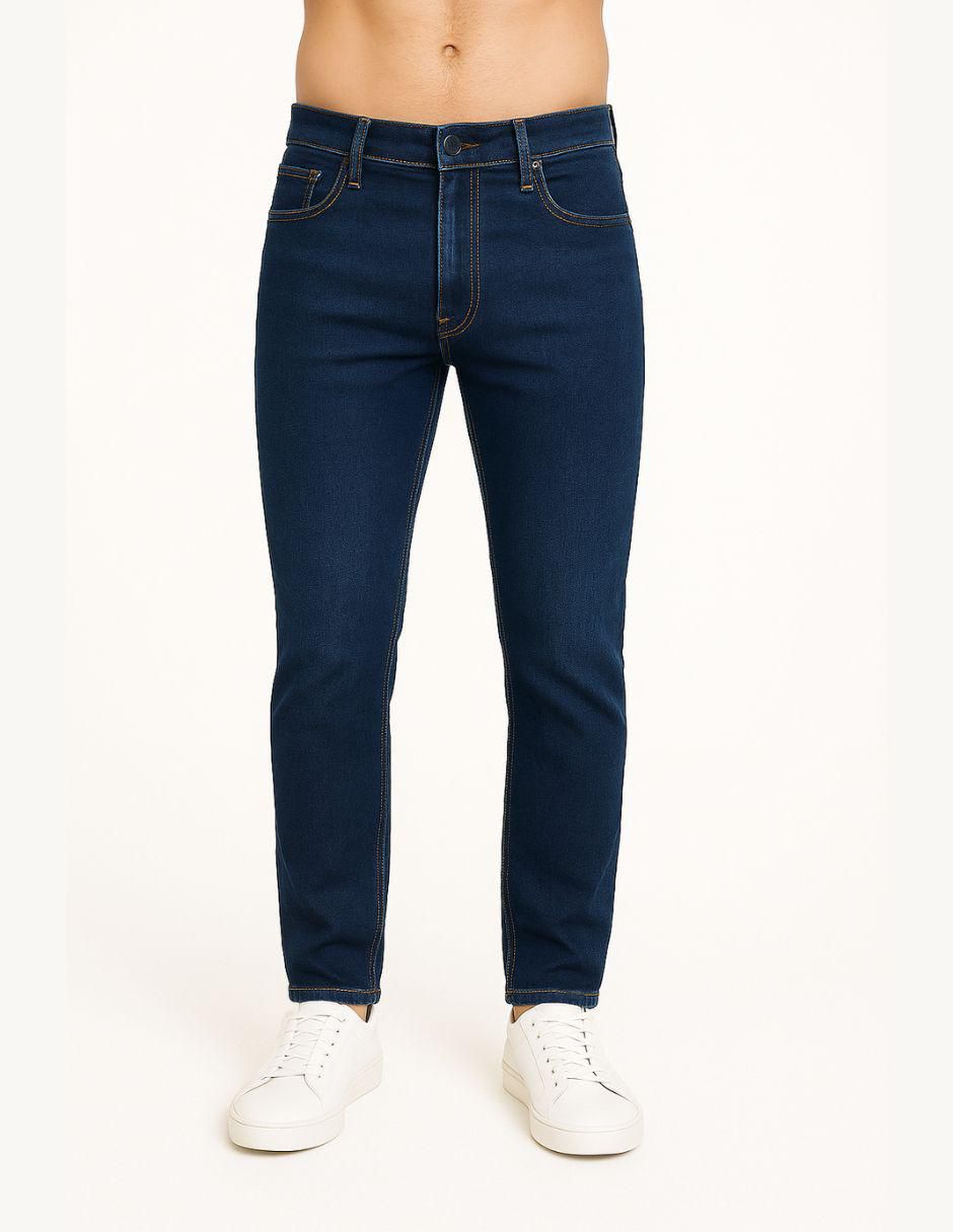 Jeans slim lavado medio para hombre