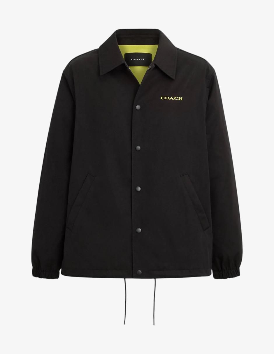 Chamarra bomber impermeable con bolsillos para hombre