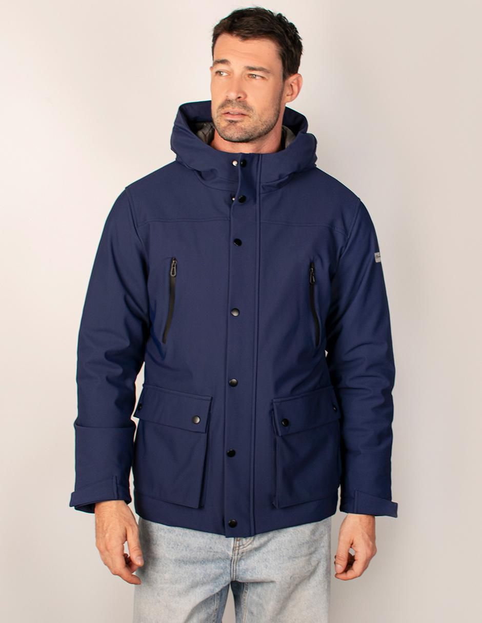 Chamarra parka resistente al agua con capucha para hombre Chamarra parka resistente al agua con capucha para hombre