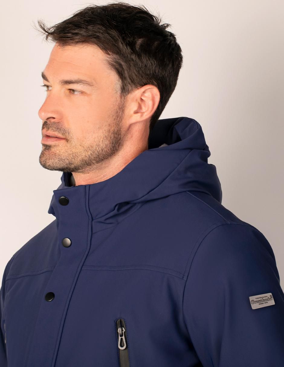 Chamarra parka resistente al agua con capucha para hombre 3