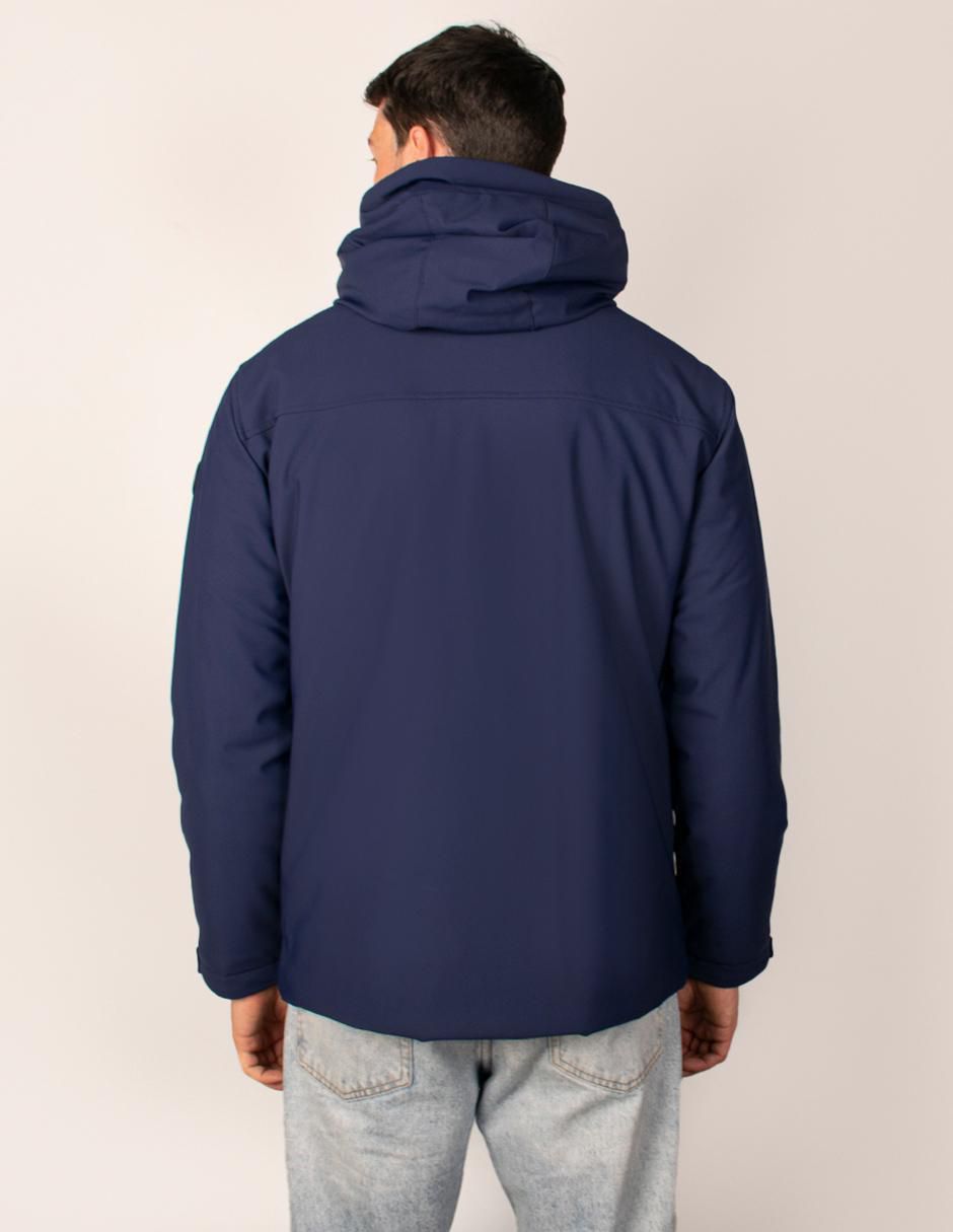 Chamarra parka resistente al agua con capucha para hombre 4