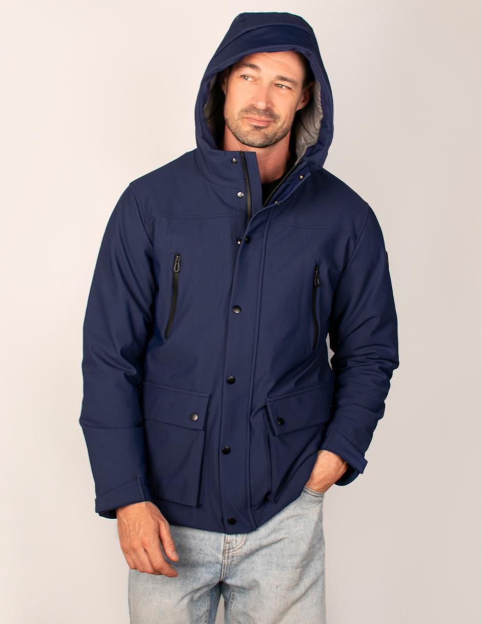 Chamarra parka resistente al agua con capucha para hombre 5