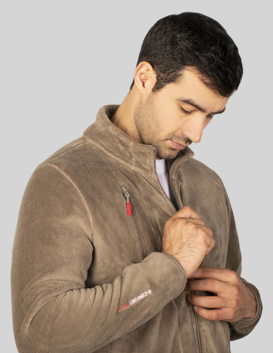 Chamarra casual con bolsillos para hombre 4