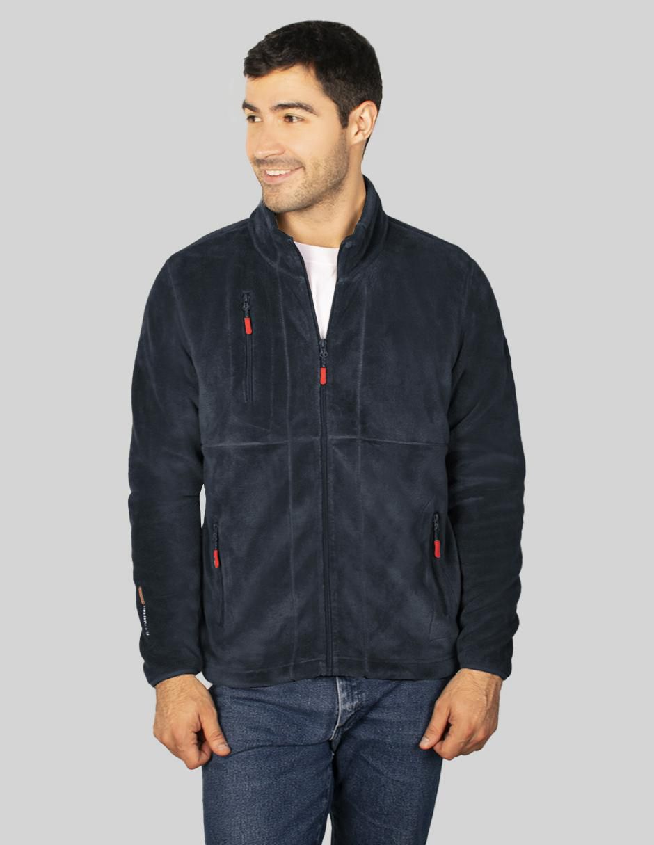 Chamarra casual con bolsillos para hombre