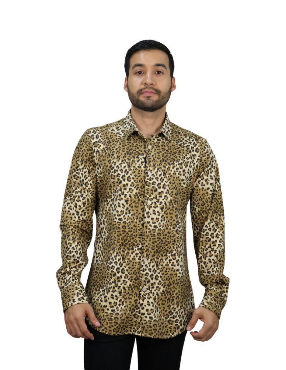 Camisa casual manga larga para hombre