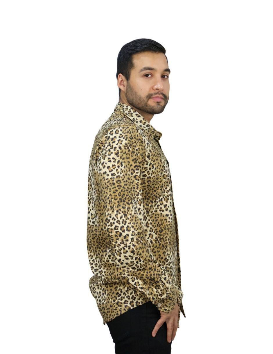 Camisa casual manga larga para hombre 2