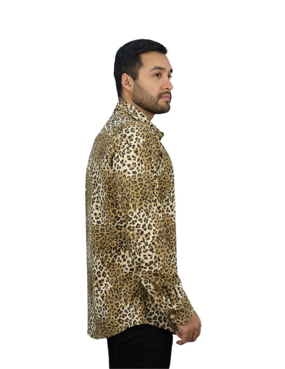 Camisa casual manga larga para hombre 5