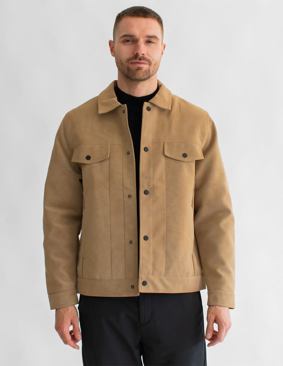 Chamarra casual impermeable con bolsillos para hombre Chamarra casual impermeable con bolsillos para hombre