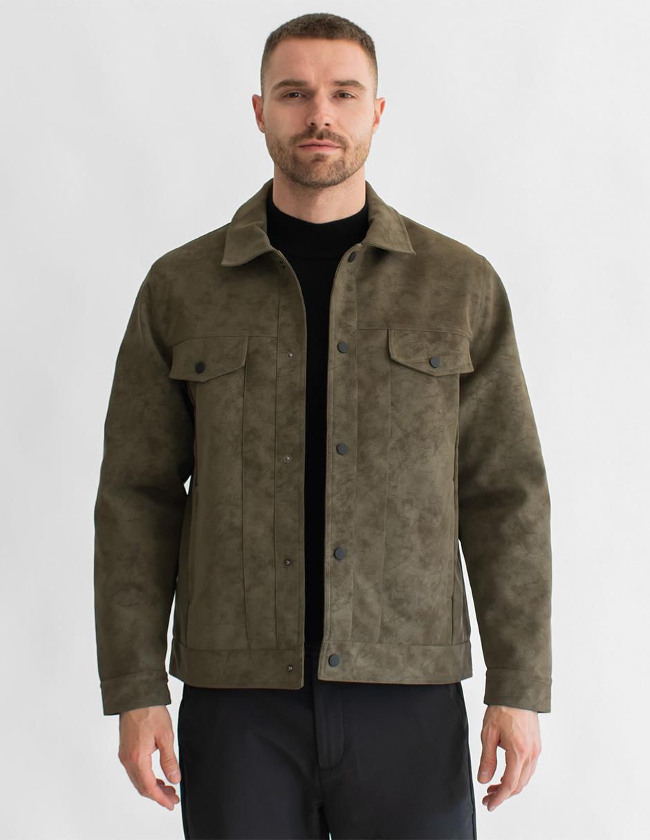 Chamarra casual impermeable con bolsillos para hombre 1