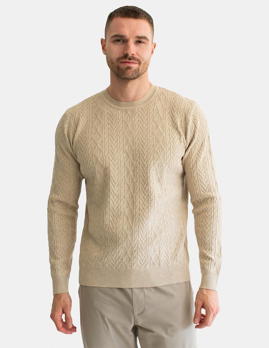 Suéter cuello redondo para hombre