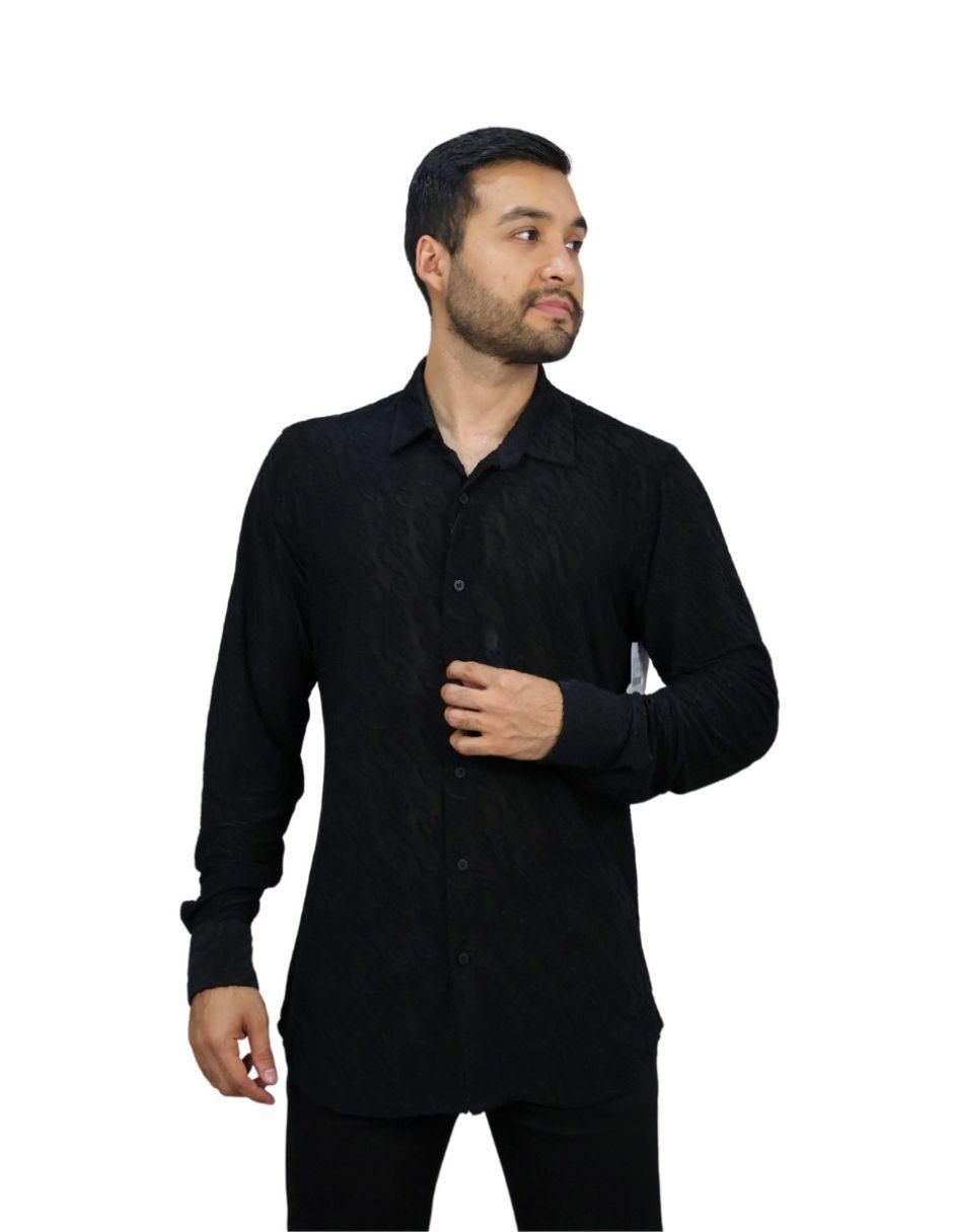Camisa casual manga larga para hombre 3