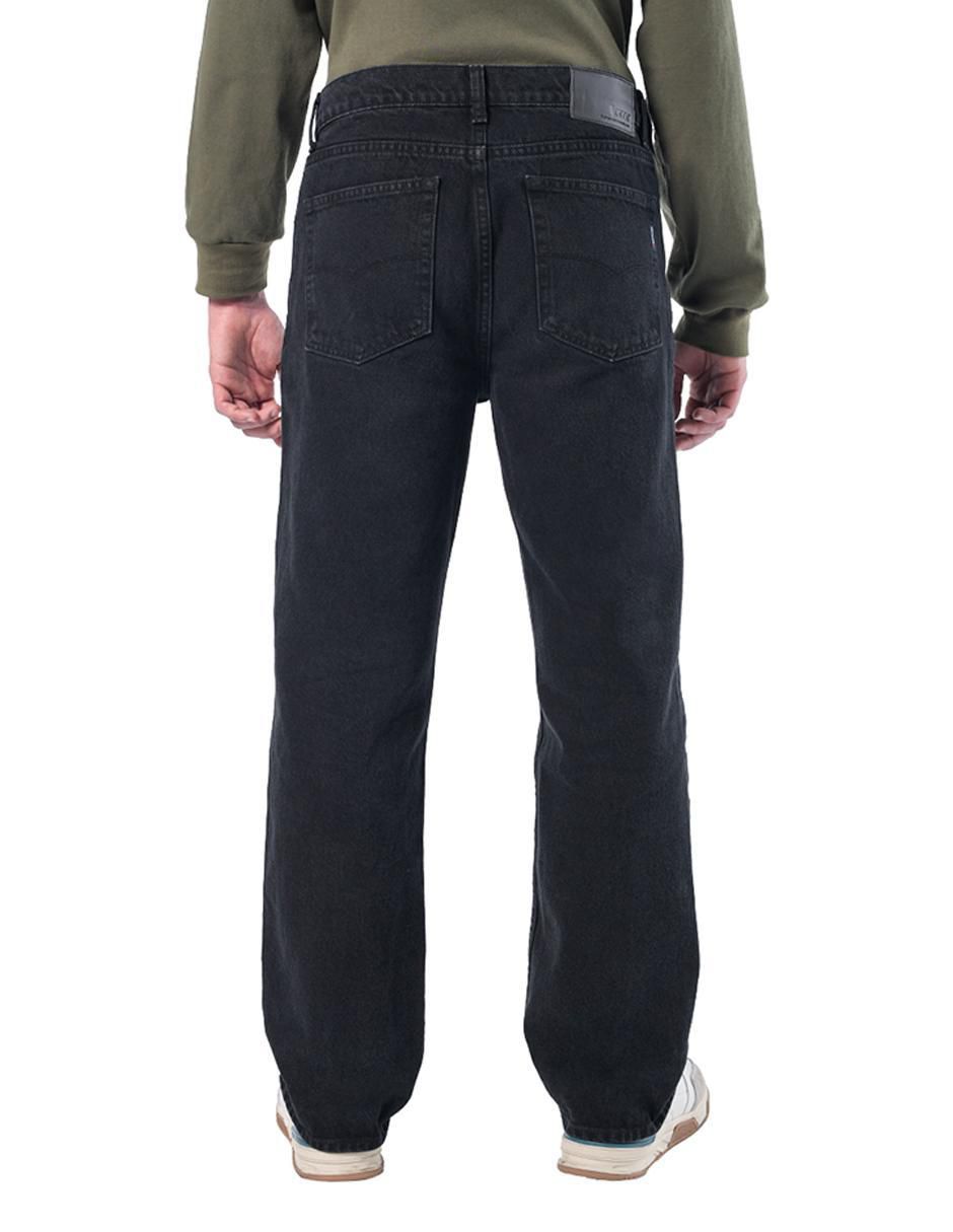 Jeans relaxed baggy lavado obscuro para hombre 3