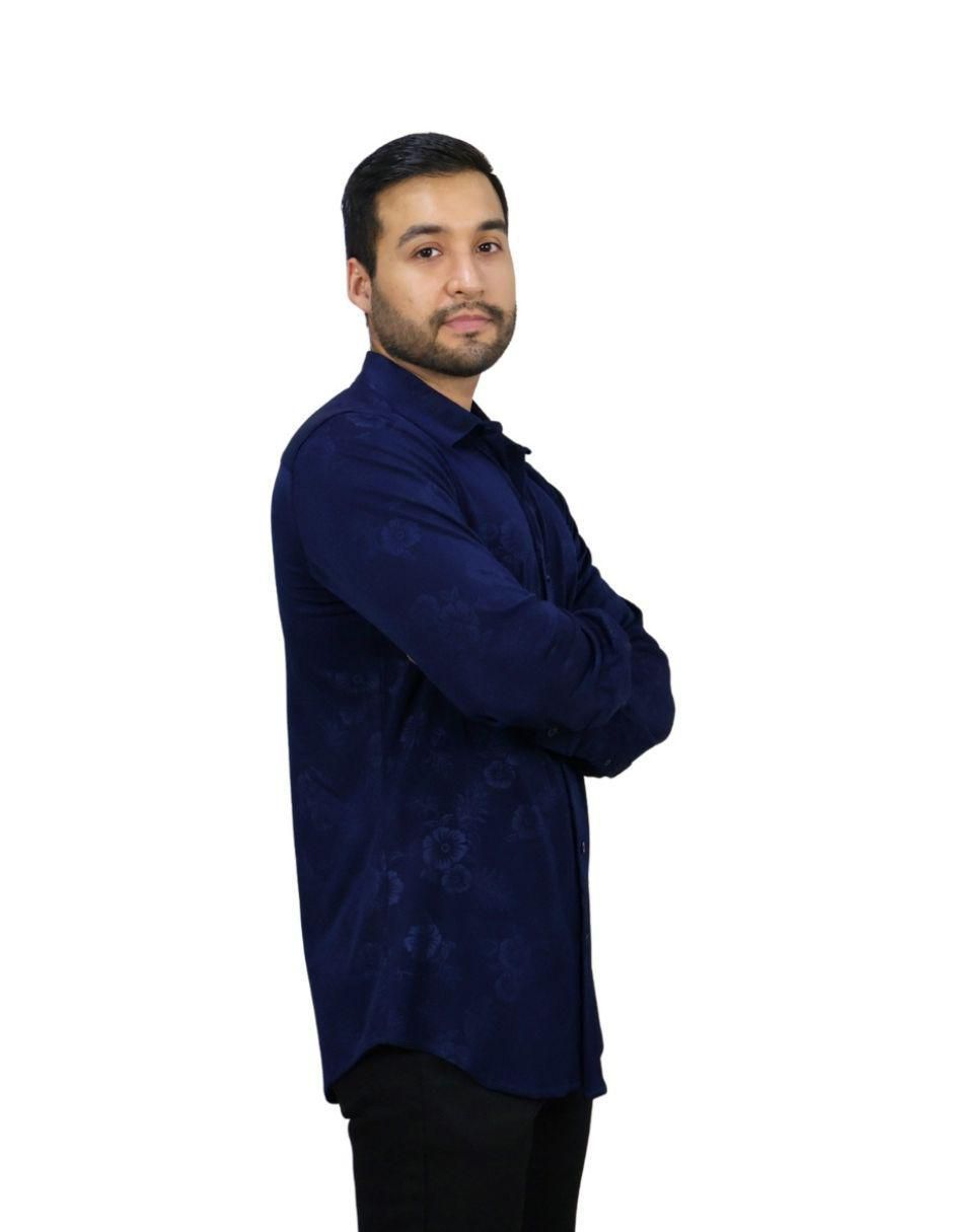 Camisa casual manga larga para hombre 3