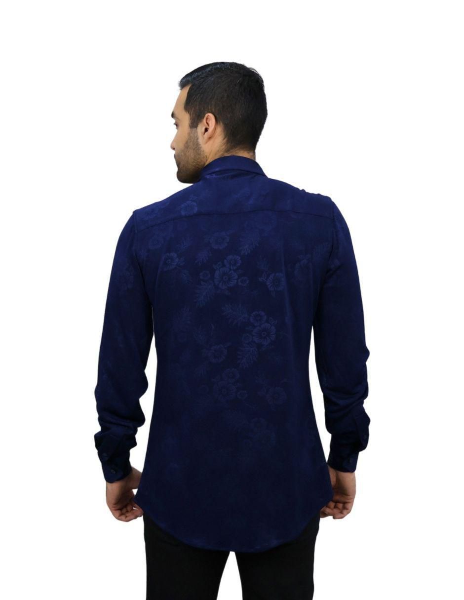 Camisa casual manga larga para hombre 5
