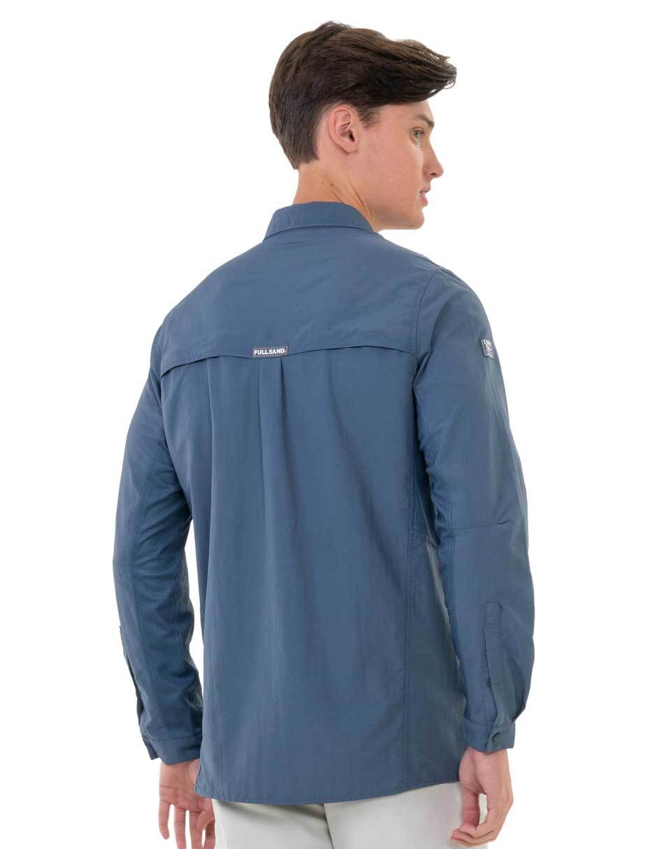 Camisa casual manga larga para hombre 2