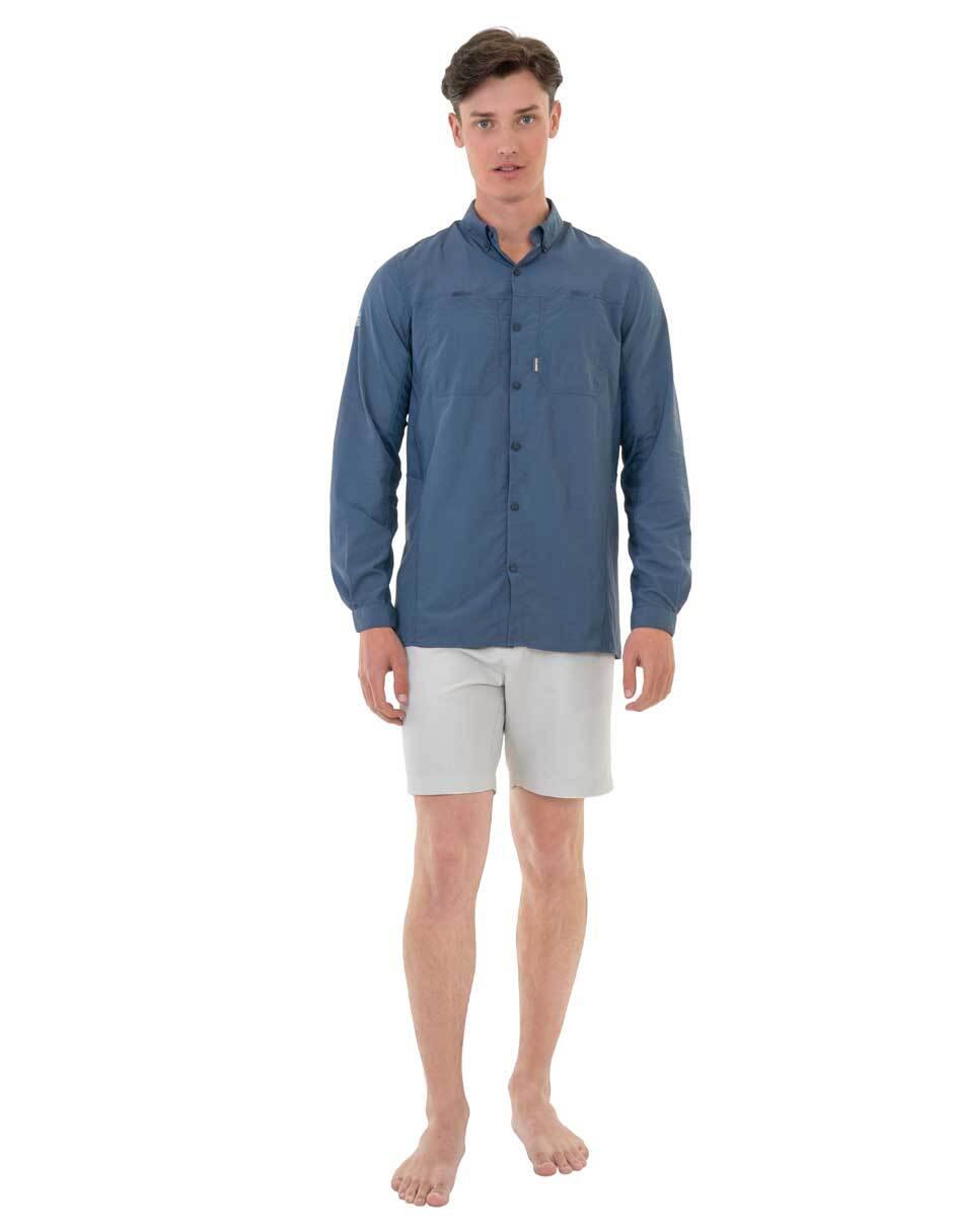 Camisa casual manga larga para hombre 3