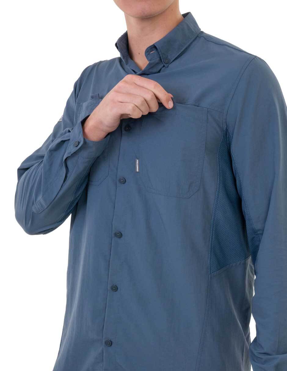 Camisa casual manga larga para hombre 4