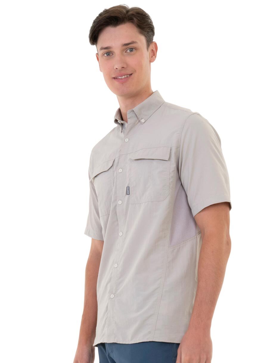 Camisa casual manga corta para hombre