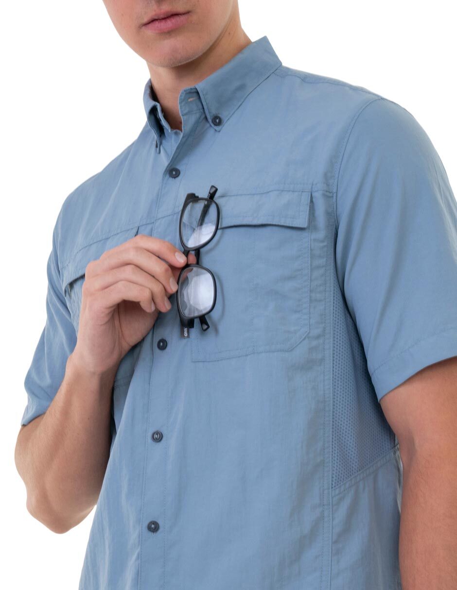 Camisa casual manga corta para hombre 4