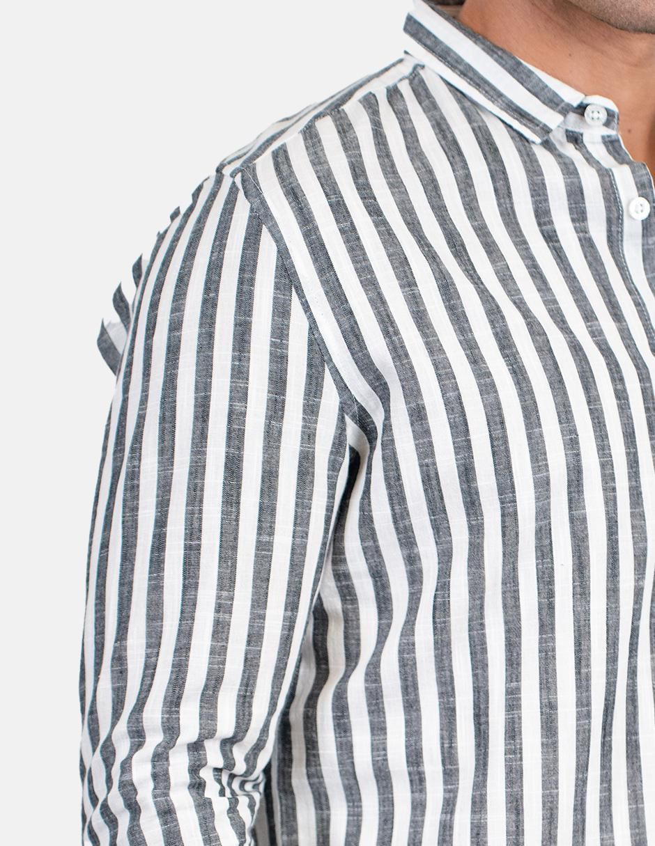 Camisa casual de algodón manga larga para hombre 3