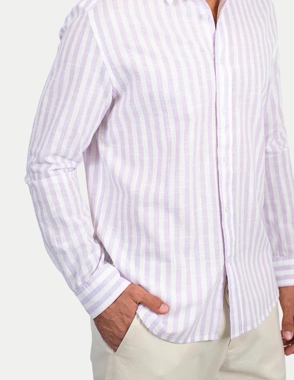 Camisa casual de algodón manga larga para hombre 3