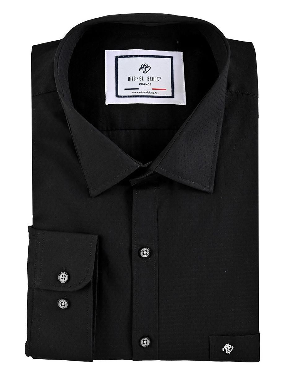 Camisa casual de algodón manga larga para hombre