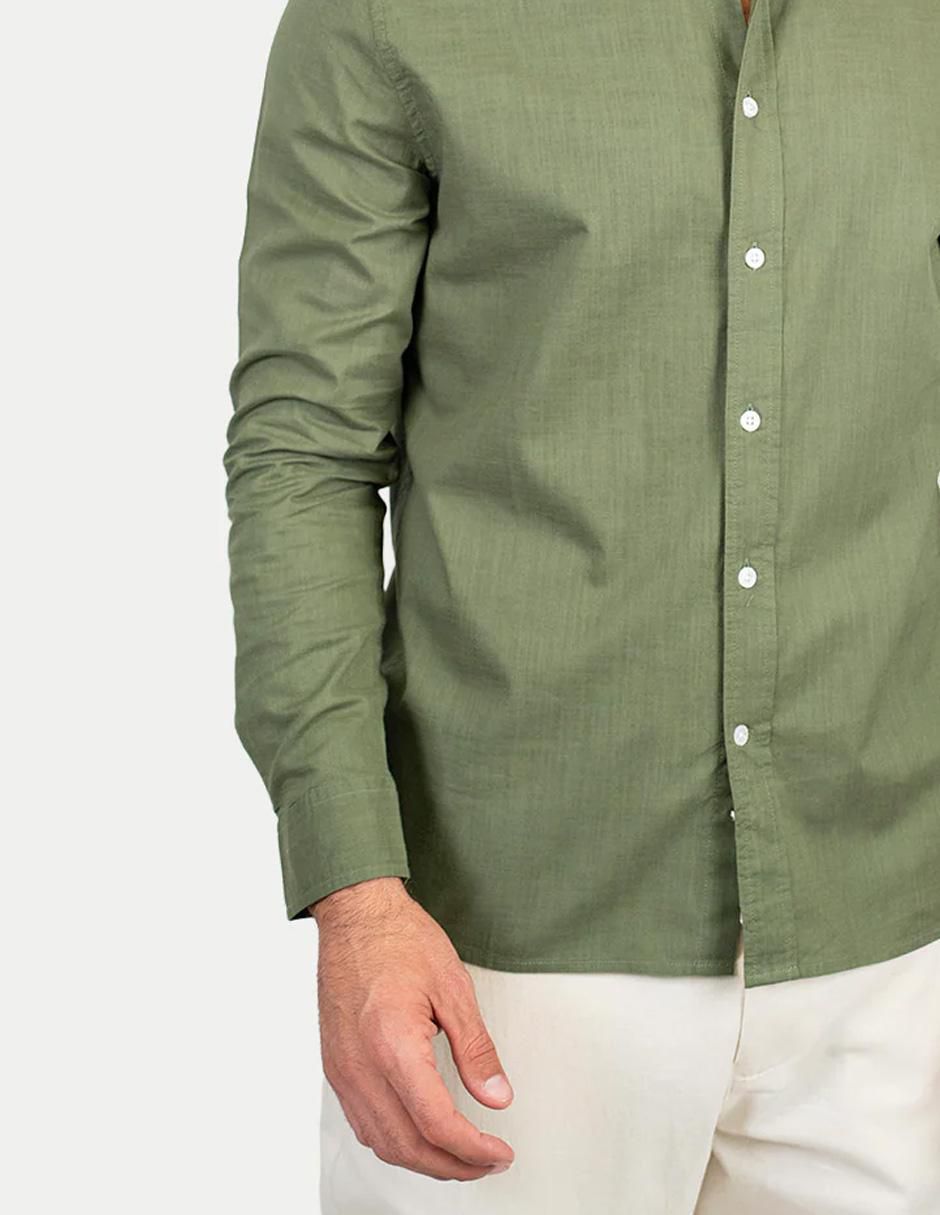 Camisa casual manga larga para hombre 3