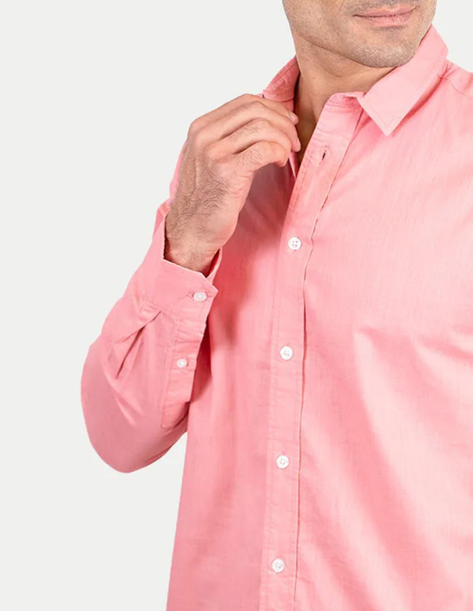 Camisa casual manga larga para hombre 4