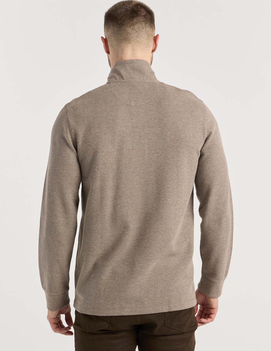 Suéter cuello con botón para hombre 2