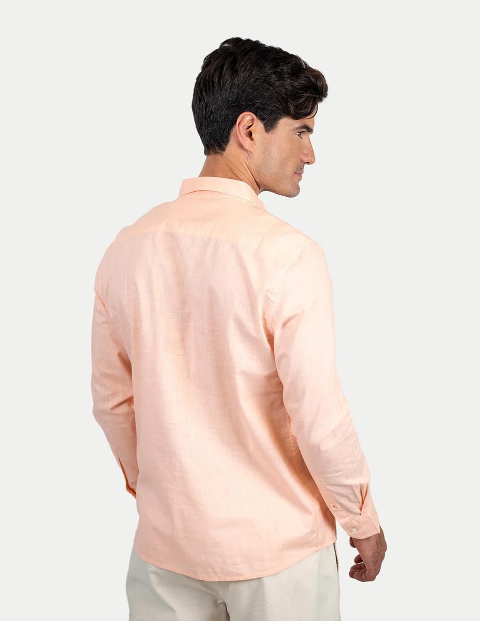 Camisa casual de algodón manga larga para hombre 2