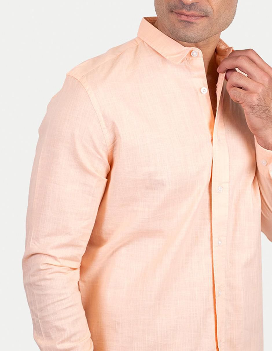 Camisa casual de algodón manga larga para hombre 3