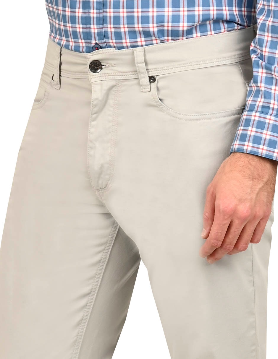 Pantalón regular de algodón para hombre 4