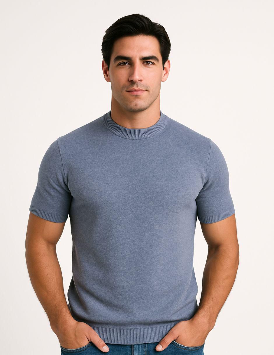 Playera cuello redondo para hombre