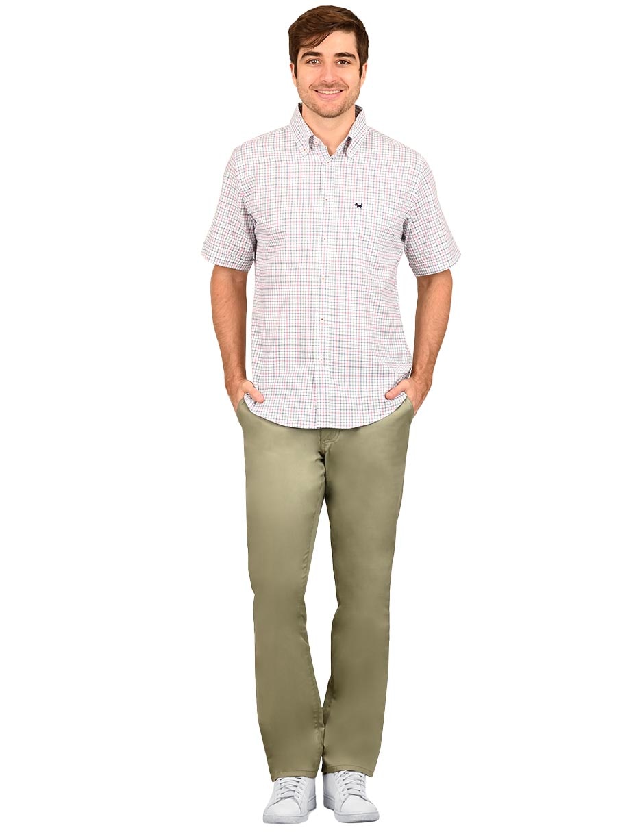 Camisa casual de algodón manga corta para hombre 2